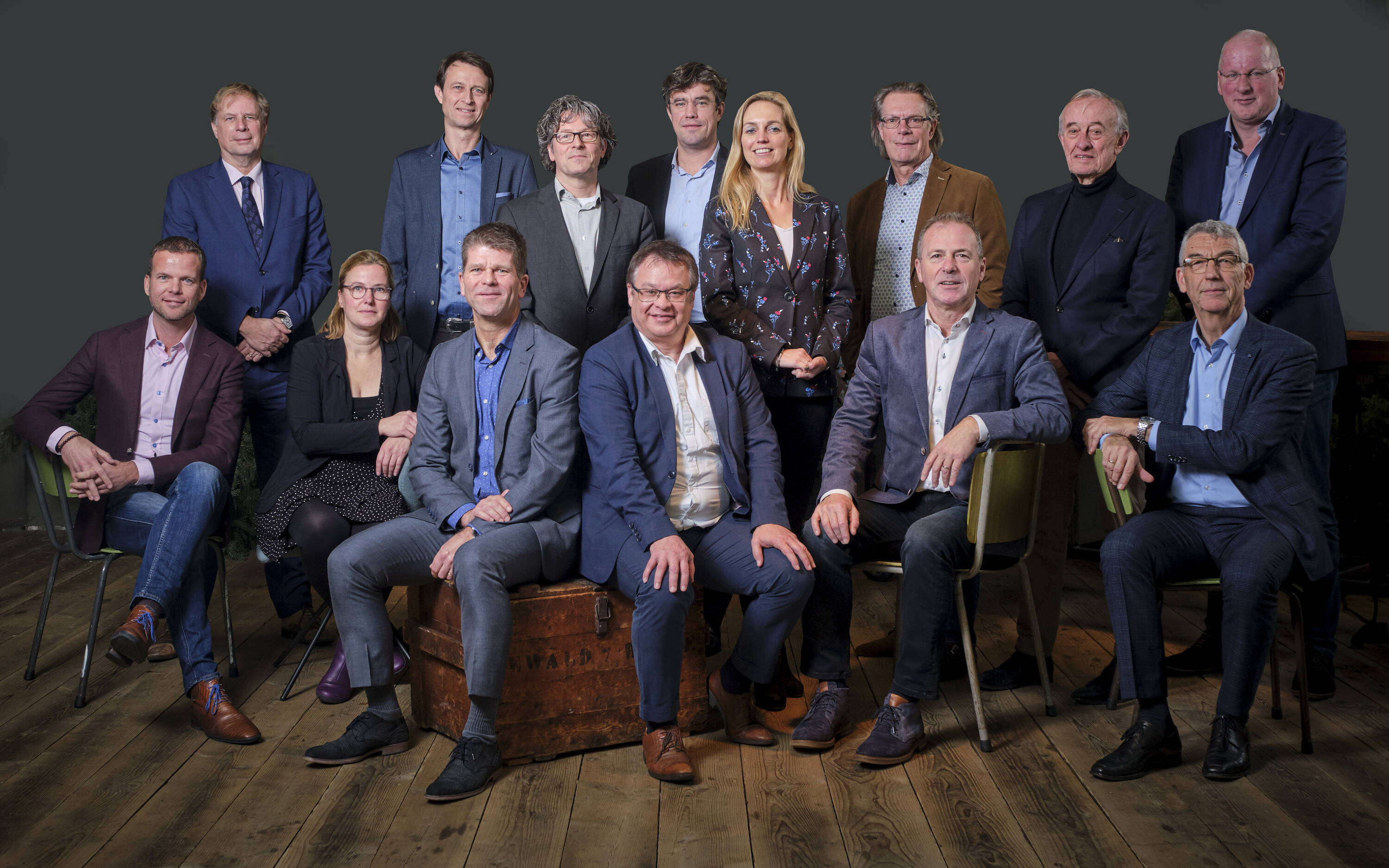 Groepsfoto van publieke en private partners