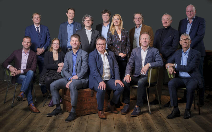 Groepsfoto van publieke en private partners